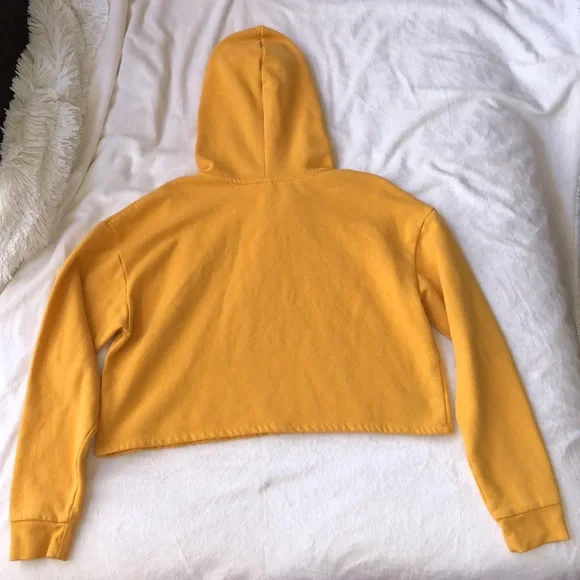 H&M Cropped Mustard Yellow Hoodie - Picture 5 of 5